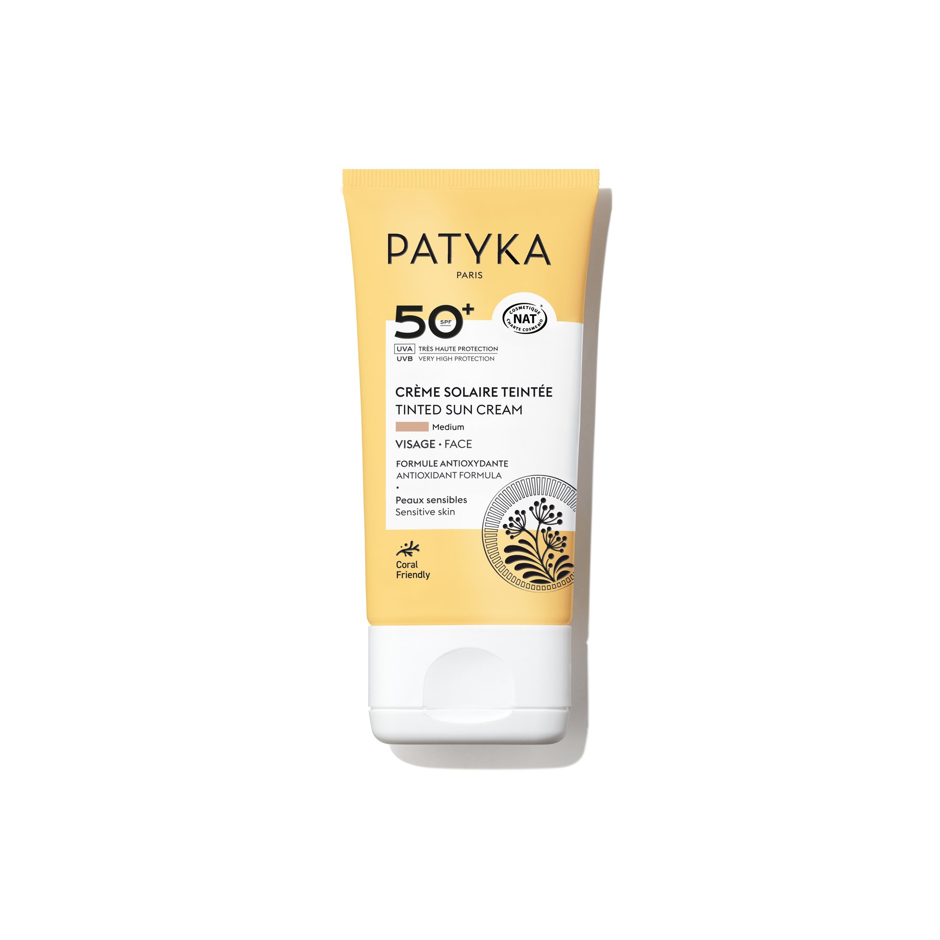PATYKA SUN ТОНИРАН СЛЪНЦЕЗАЩИТЕН КРЕМ ЗА ЛИЦЕ SPF50+ MEDIUM 40 МЛ