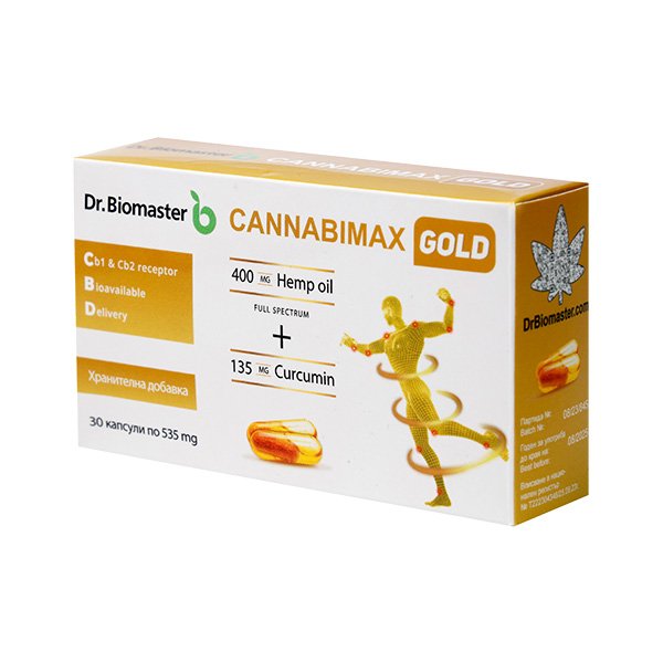 КАНАБИМАКС ГОЛД КАПСУЛИ 535МГ Х 60 DR. BIOMASTER
