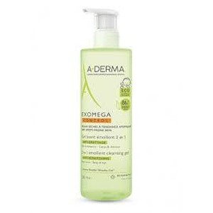 A-DERMA EXOMEGA CONTROL ЕМОЛИЕНТЕН ПОЧИСТВАЩ ГЕЛ 2 В 1 ЗА КОСА И ТЯЛО 500 МЛ