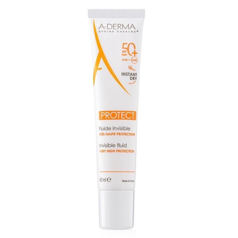 A-DERMA PROTECT НЕВИДИМ ФЛУИД SPF50+ ЗА НОРМАЛНА И КОМБИНИРАНА КОЖА 40 МЛ