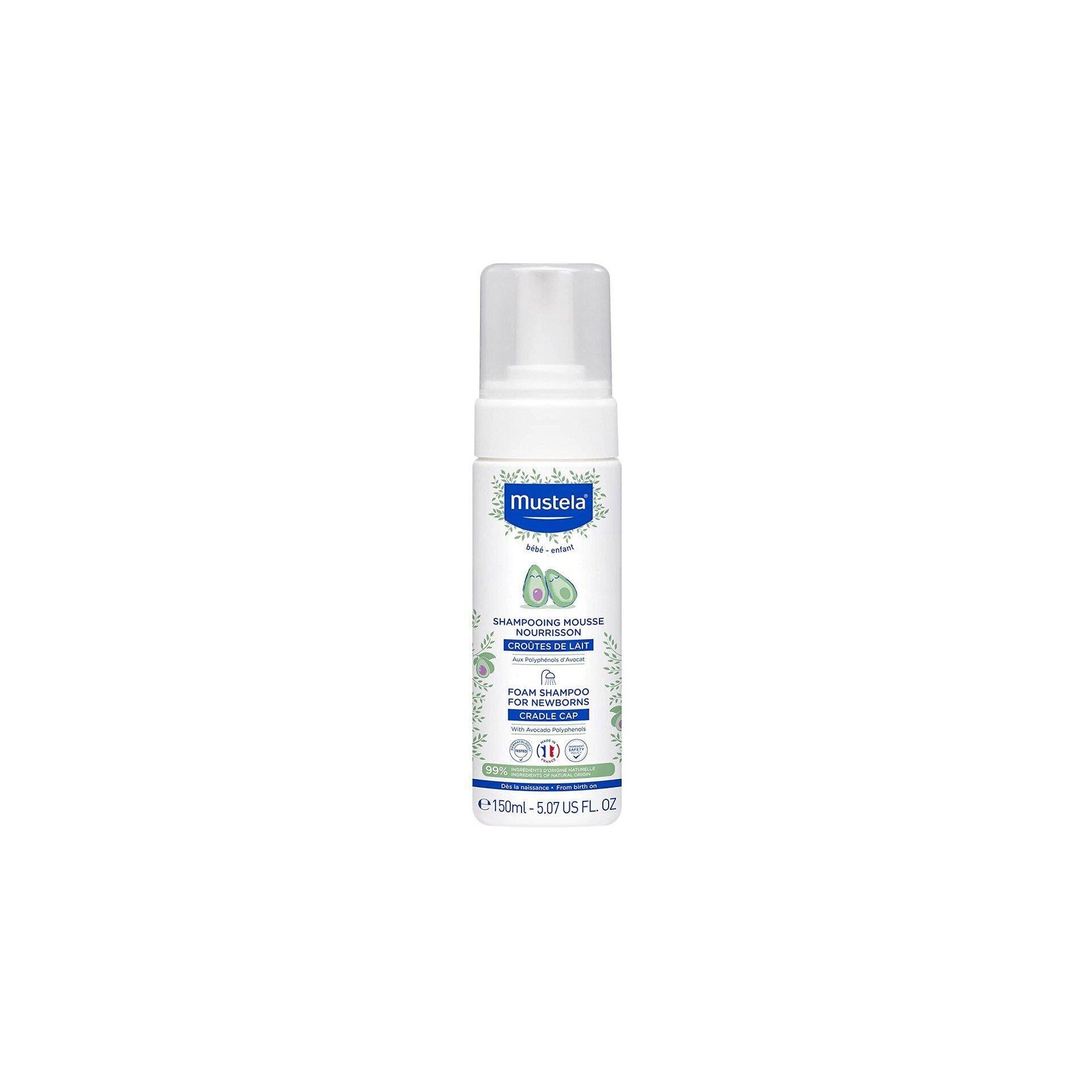 MUSTELA FOAM SHAMPOO / МУСТЕЛА ШАМПОАН-ПЯНА ЗА НОВОРОДЕНИ 150 МЛ