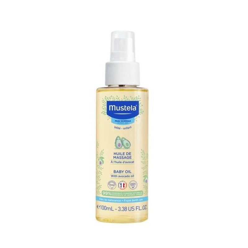 MUSTELA BABY OIL SPRAY / МУСТЕЛА МАСАЖНО ОЛИО-СПРЕЙ ЗА НОВОРОДЕНИ И БЕБЕТА 100 МЛ