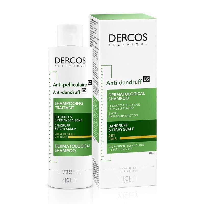 VICHY DERCOS ШАМПОАН ПРОТИВ ПЪРХОТ СУХ СКАЛП 200 МЛ.