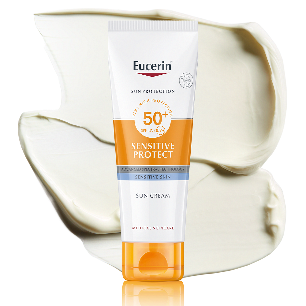 EUCERIN SUN SENSITIVE PROTECT SPF50+ КРЕМ ЗА ЛИЦЕ ЧУВСТВИТЕЛНА КОЖА 50 МЛ