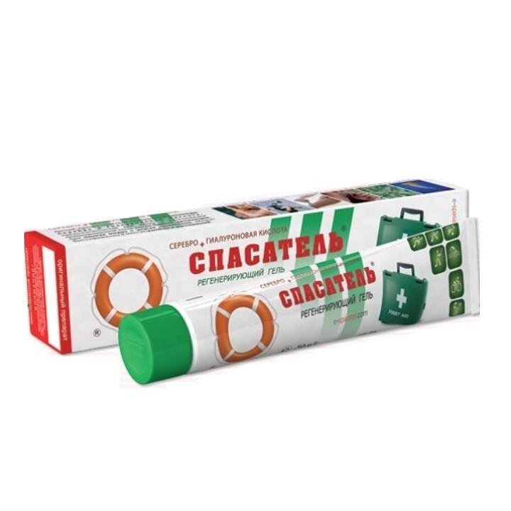 СПАСАТЕЛЬ ГЕЛ 50 ГР /КОЛ. СРЕБРО,ХИАЛ. КИСЕЛИНА,ЧЕРЕН ОМАН,ДЕКСПАНТЕНОЛ /