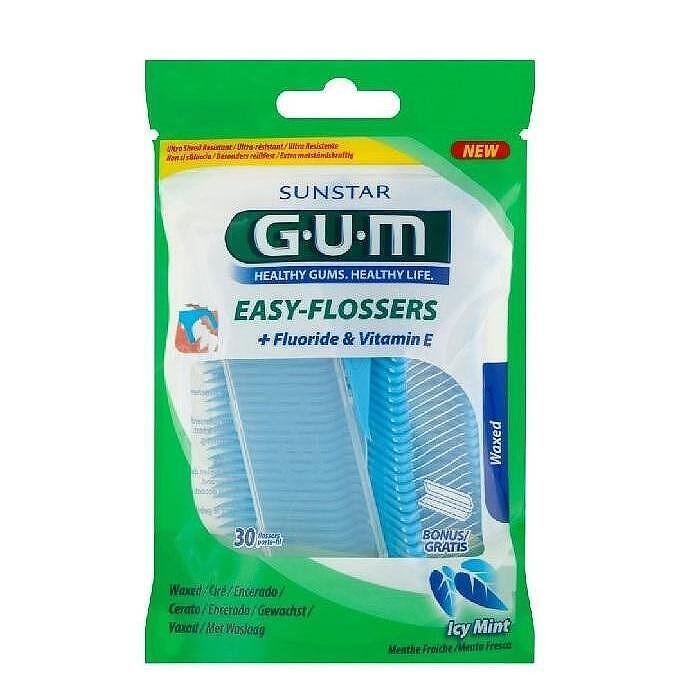 GUM КОНЕЦ ЗА ЗЪБИ С ДЪРЖАЧ EASY-FLOSSERS Х 30 БР