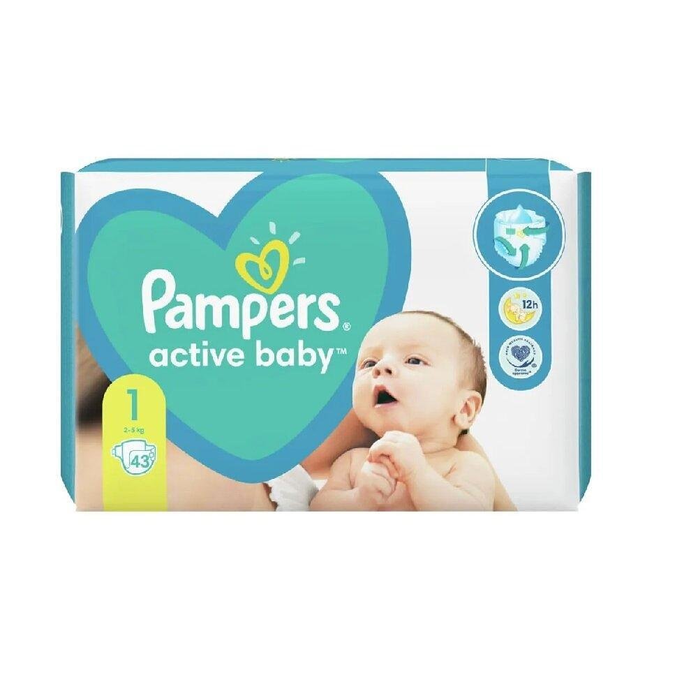 ПАМПЕРС АКТИВ БЕЙБИ ЗА НОВОРОДЕНИ N1 2-5 КГ Х 43 PAMPERS