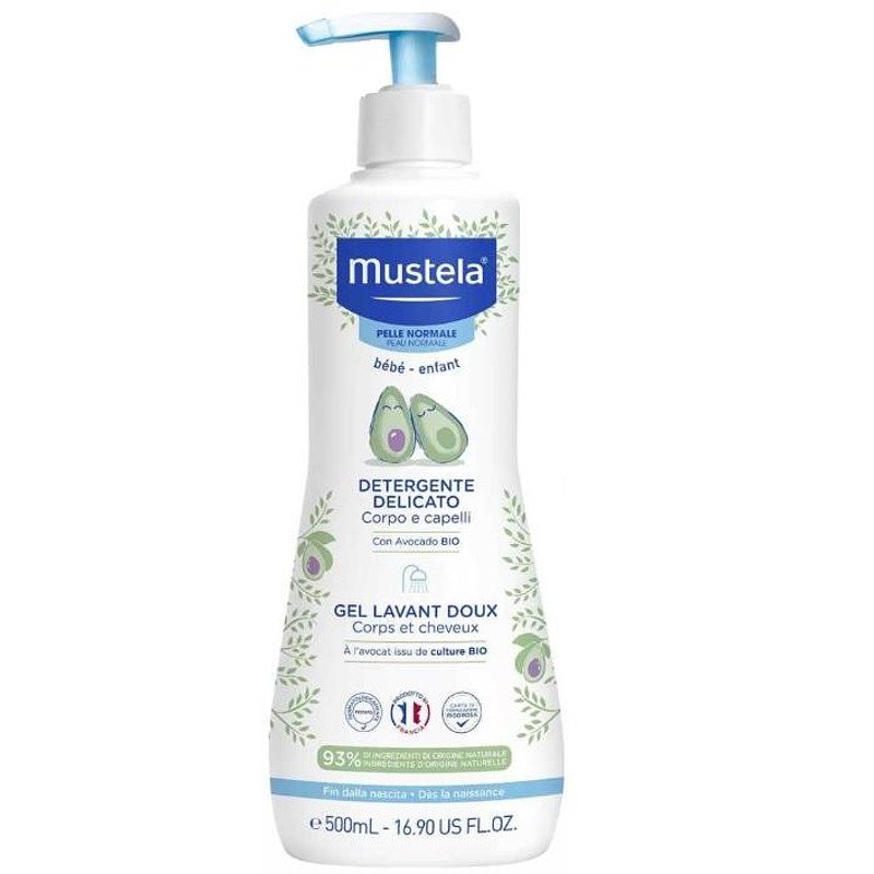 MUSTELA GENTLE CLEANSING GEL / МУСТЕЛА НЕЖЕН ИЗМИВАЩ ГЕЛ ЗА КОСА И ТЯЛО 750 МЛ