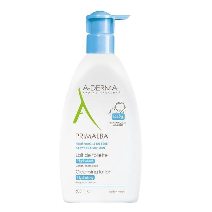 A-DERMA PRIMALBA ТОАЛЕТНО ПОЧИСТВАЩО МЛЯКО БЕЗ ИЗПЛАКВАНЕ 500 МЛ