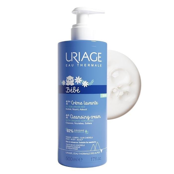 URIAGE BABY 1st CREME LAVANTE ПОЧИСТВАЩ КРЕМ ЗА БЕБЕТА /С ИЗПЛАКВАНЕ/ 500 МЛ