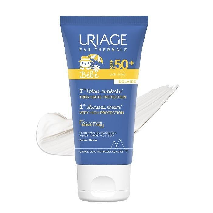 URIAGE BABY 1st CRÈME MINERALE SPF50+ СЛЪНЦЕЗАЩИТЕН МИНЕРАЛЕН КРЕМ ЗА БЕБЕТА И ДЕЦА 50 МЛ