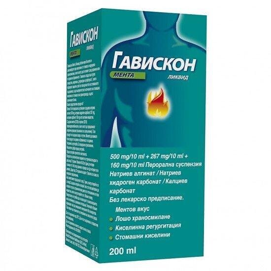 ГАВИСКОН МЕНТА ЛИКВИД СУСП. 200 МЛ