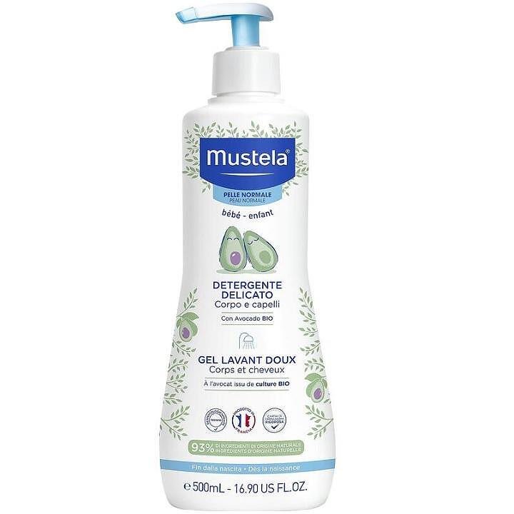 MUSTELA GENTLE CLEANSING GEL / МУСТЕЛА НЕЖЕН ИЗМИВАЩ ГЕЛ ЗА КОСА И ТЯЛО 500 МЛ