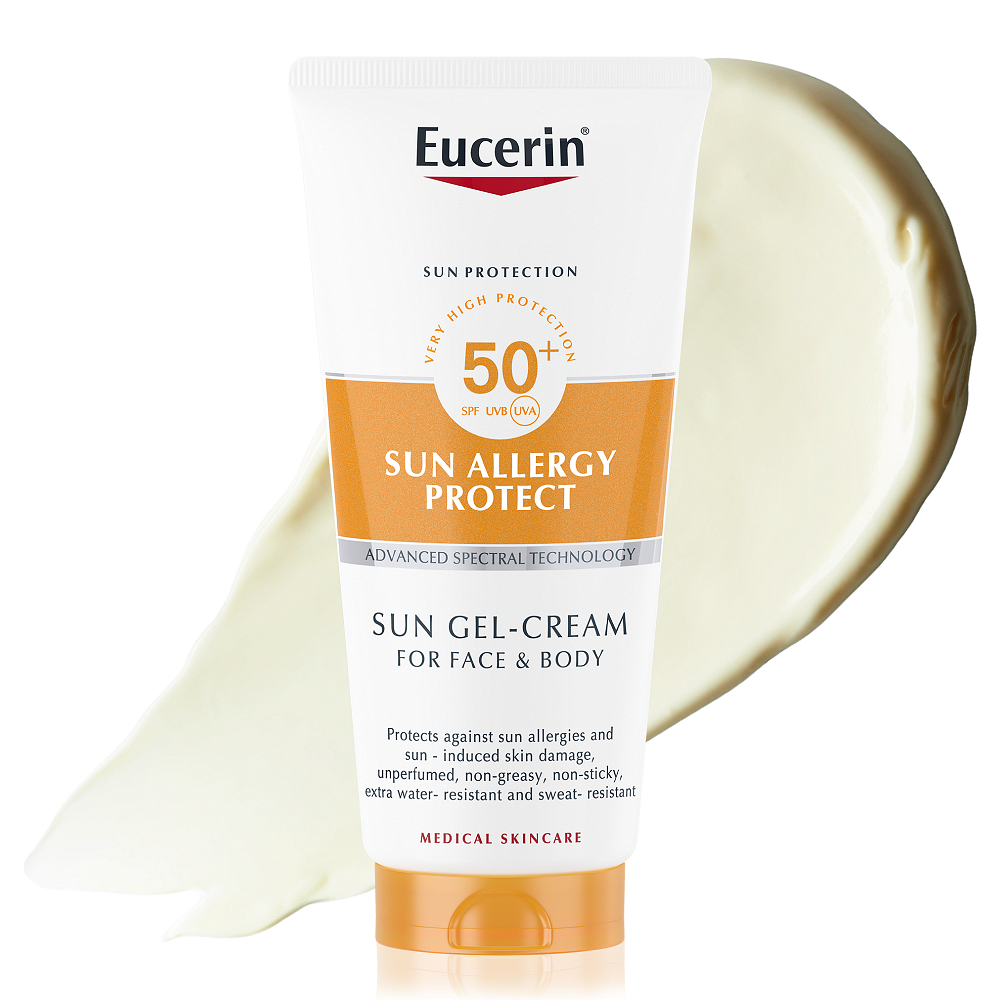 EUCERIN SUN SPF50+ ГЕЛ-КРЕМ ПРОТИВ СЛЪНЧЕВИ АЛЕРГИИ 150 МЛ
