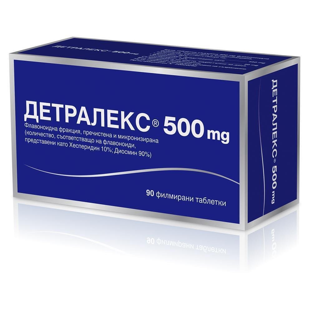 ДЕТРАЛЕКС ТАБЛ. 500 МГ Х 90