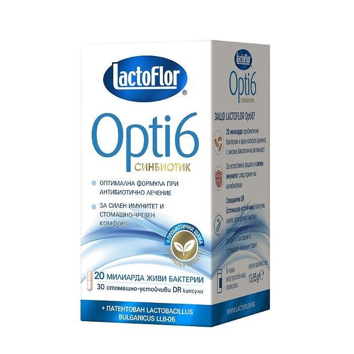 ЛАКТОФЛОР ОПТИ 6 КАПС. Х 30