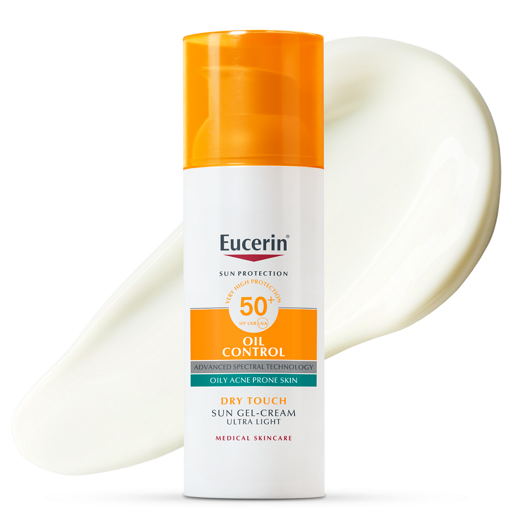 EUCERIN SUN OIL CONTROL SPF50+ СЛЪНЦЕЗАЩИТЕН ГЕЛ-КРЕМ ЗА МАЗНА КОЖА 50 МЛ