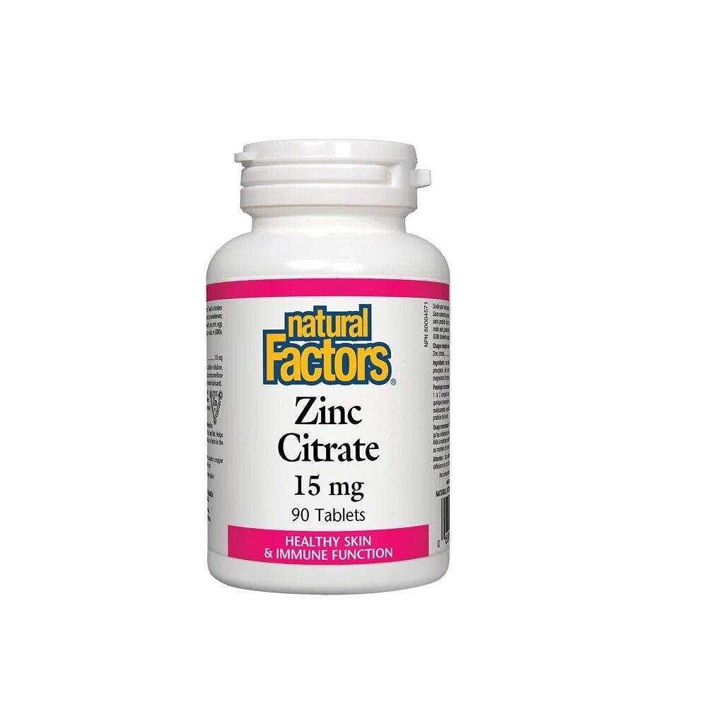 ЦИНК ЦИТРАТ 15 МГ Х 90 ТАБЛ NATURAL FACTORS