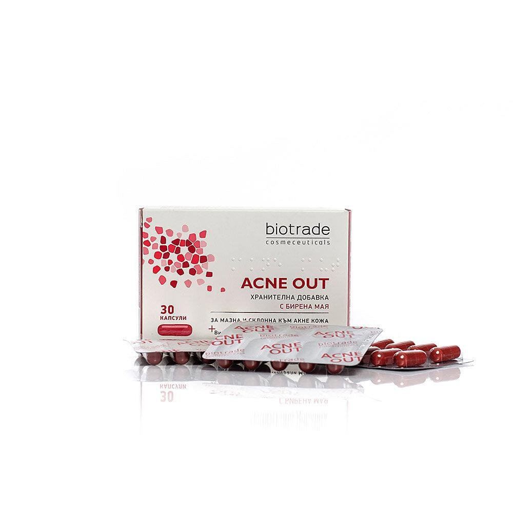 BIOTRADE ACNE OUT ХРАНИТЕЛНА ДОБАВКА Х 30 КАПСУЛИ