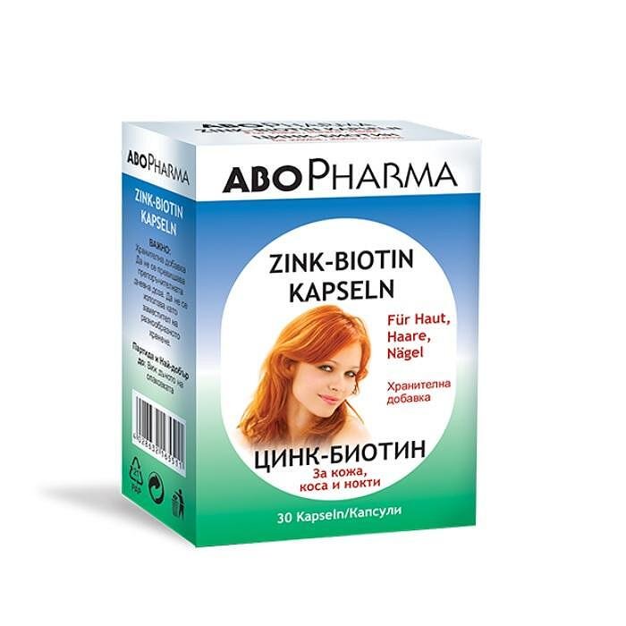 АБОФАРМА ЦИНК-БИОТИН КАПС. Х30