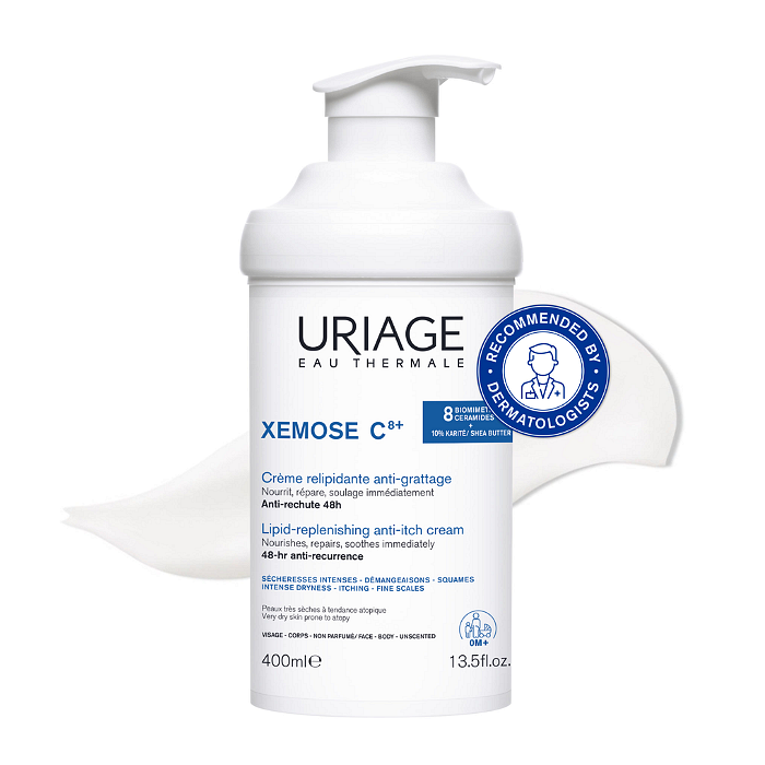 URIAGE XEMOSE C8+ CREME ЛИПИДО-ВЪЗСТАНОВЯВАЩ КРЕМ ЗА СУХА КОЖА С РАЗДРАЗНЕНИЯ И СЪРБЕЖ 400 МЛ