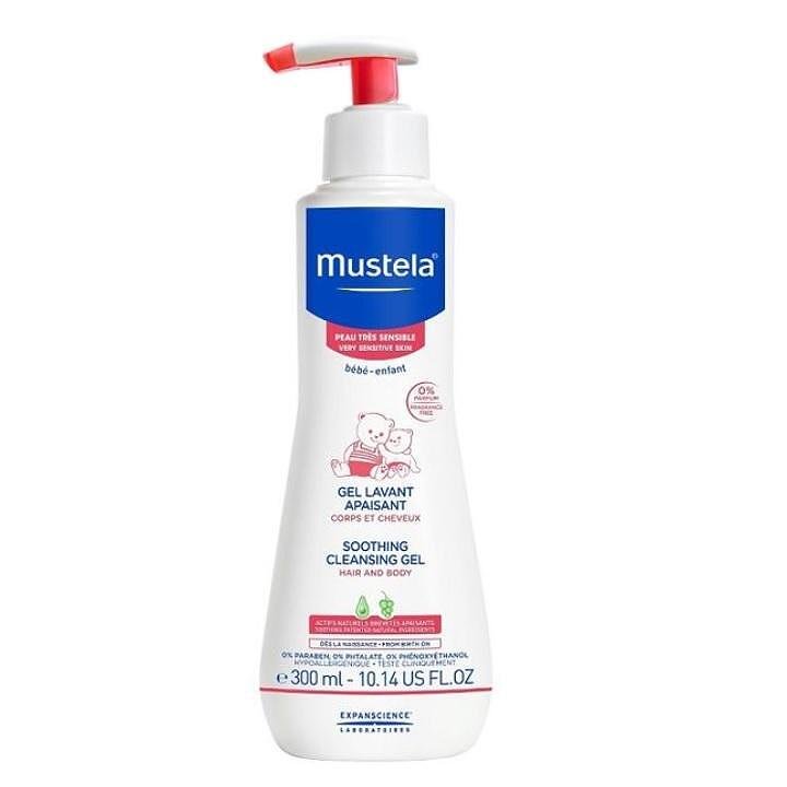 MUSTELA SENSITIVE GEL / МУСТЕЛА ИЗМИВАЩ ГЕЛ ЗА КОСА И ТЯЛО ЗА ЧУВСТВИТЕЛНА И МНОГО ЧУВСТВИТЕЛНА КОЖА 300 МЛ.