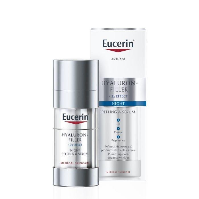 EUCERIN HYALURON-FILLER НОЩЕН ПИЛИНГ & СЕРУМ 30 МЛ