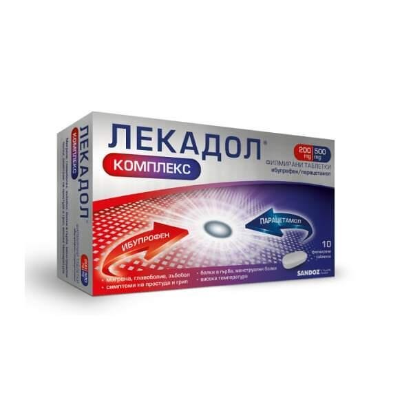 ЛЕКАДОЛ КОМПЛЕКС ТАБЛ. 200 МГ/500 МГ Х 10