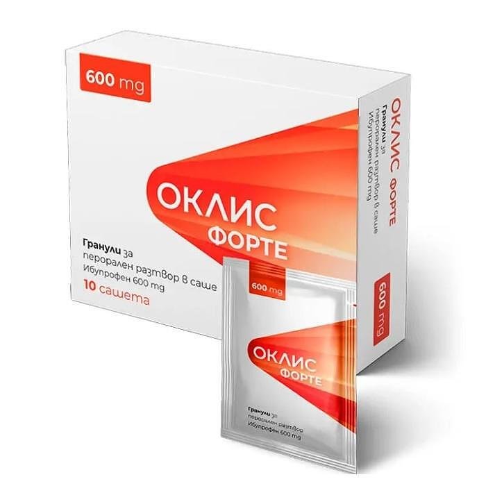 ОКЛИС ФОРТЕ САШЕ 600 МГ Х 10