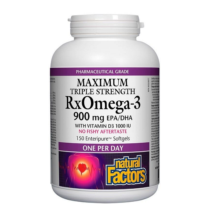 RX ОМЕГА 3 ТРОЙНА КОНЦЕНТРАЦИЯ КАПС. 1425 МГ Х 150 Natural Factors