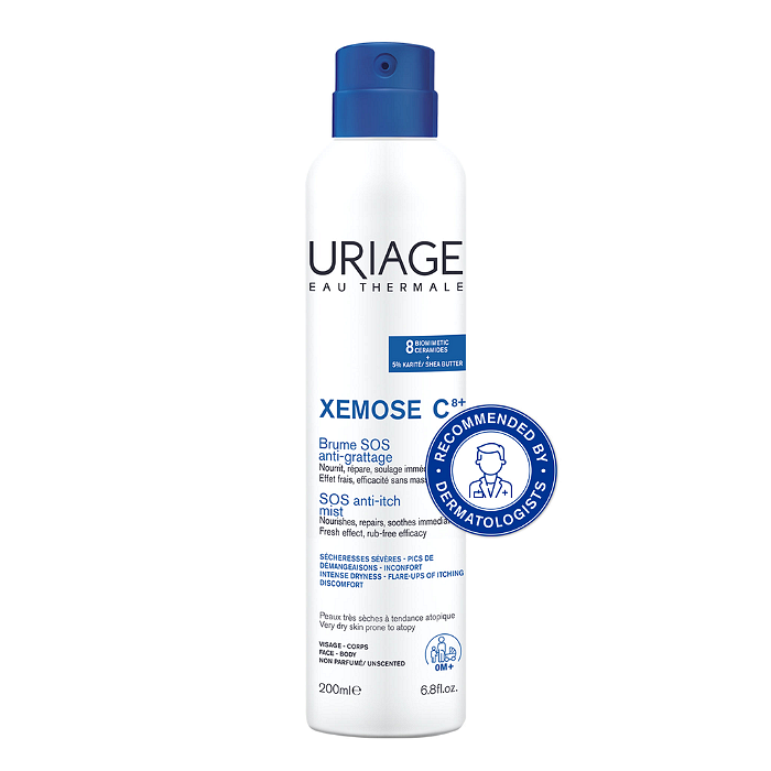 URIAGE XEMOSE C8+ SOS УСПОКОЯВАЩ АЕРОЗОЛ ЗА СУХА КОЖА, СКЛОННА КЪМ АТОПИЯ 200 МЛ