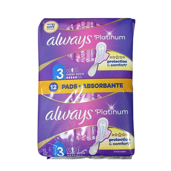 ALWAYS ДАМСКИ ПРЕВРЪЗКИ PLATINUM SUPER EXTRA ДУО Х 12