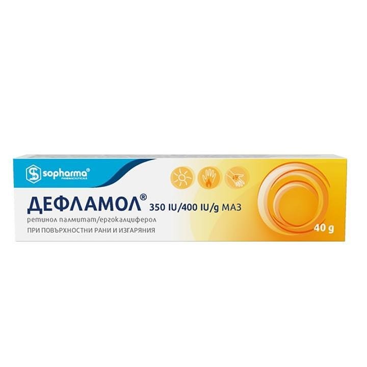 ДЕФЛАМОЛ УНГВ. 350IU-400IU 40Г