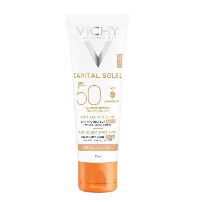 VICHY CAPITAL SOLEIL SPF50+ КРЕМ ЗА ЛИЦЕ ПРОТИВ ПИГМЕНТНИ ПЕТНА ТОНИРАН 50 МЛ