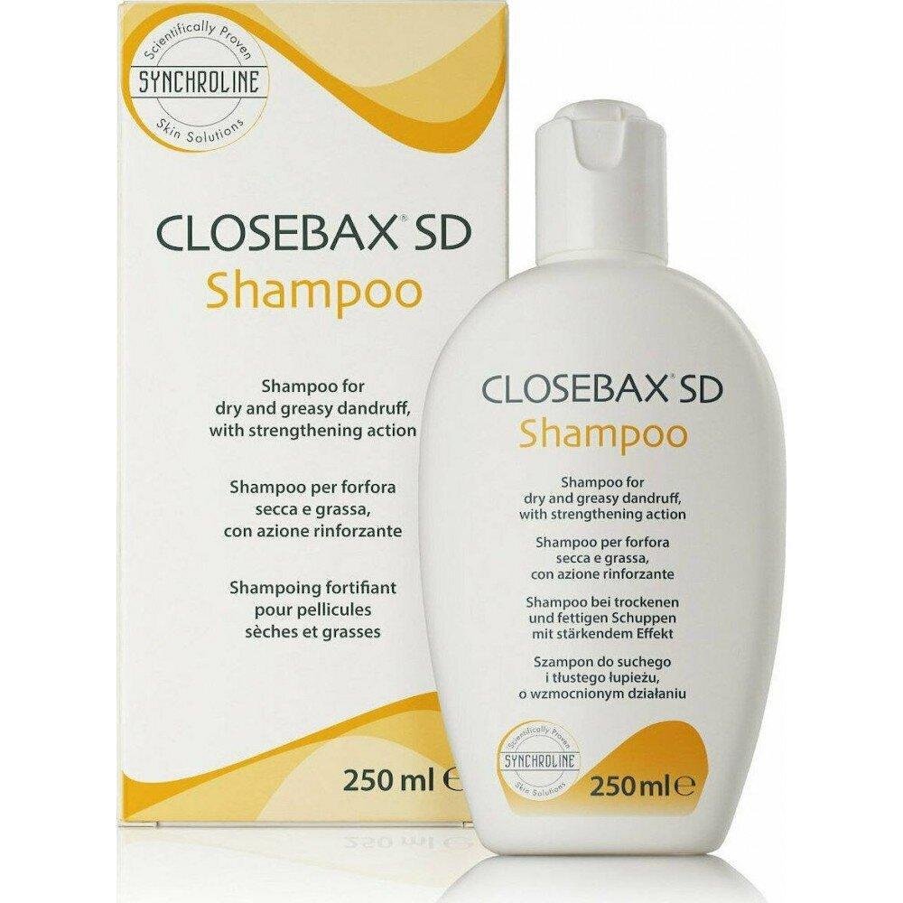 SYNCHROLINE CLOSEBAX SD / СИНХРОЛАЙН КЛОЗЕБАК SD ШАМПОАН ЗА СУХ И МАЗЕН ПЪРХОТ 250 МЛ