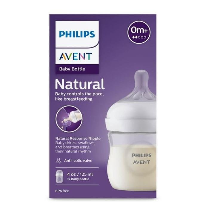 АВЕНТ ШИШЕ ANTI-COLIC CLASSIC 125 МЛ. С БИБЕРОН ЗА НОВОРОДЕНО 0М+