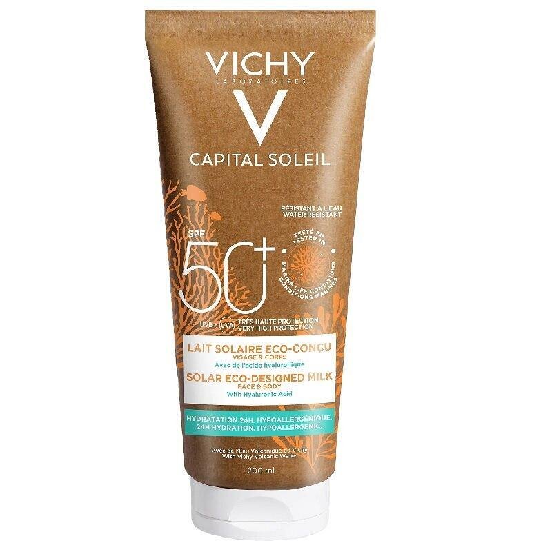 VICHY CAPITAL SOLEIL SPF50+ МЛЯКО ЗА ТЯЛО ЕКО ОПАКОВКА 200 МЛ