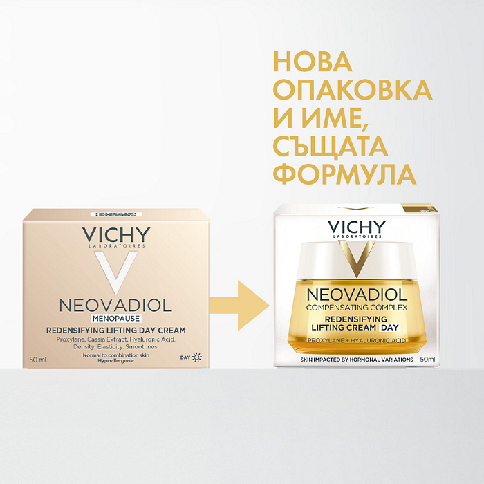 VICHY NEOVADIOL PERI-MENOPAUSE КРЕМ ДНЕВЕН НОРМАЛНА И СМЕСЕНА КОЖА 50 МЛ.