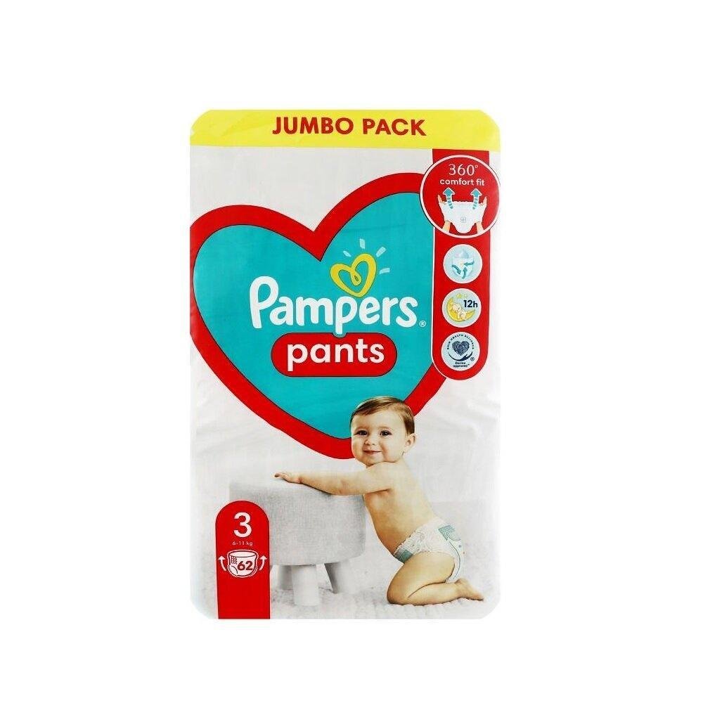 ПАМПЕРС ПАНТС ГАЩИ N3 6-11 КГ.Х 62 PAMPERS JP