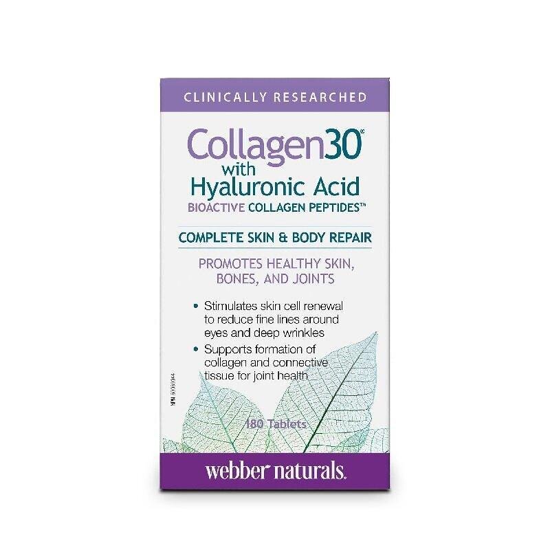 КОЛАГЕН 30 С ХИАЛУРОНОВА КИСЕЛИНА ТАБЛ. Х 180 Webber Naturals