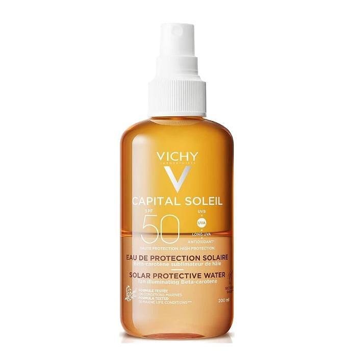 VICHY CAPITAL SOLEIL SPF50 СЛЪНЦЕЗАЩИТНА ВОДА ЗА ПОДОБРЯВАНЕ НА ТЕНА 200 МЛ
