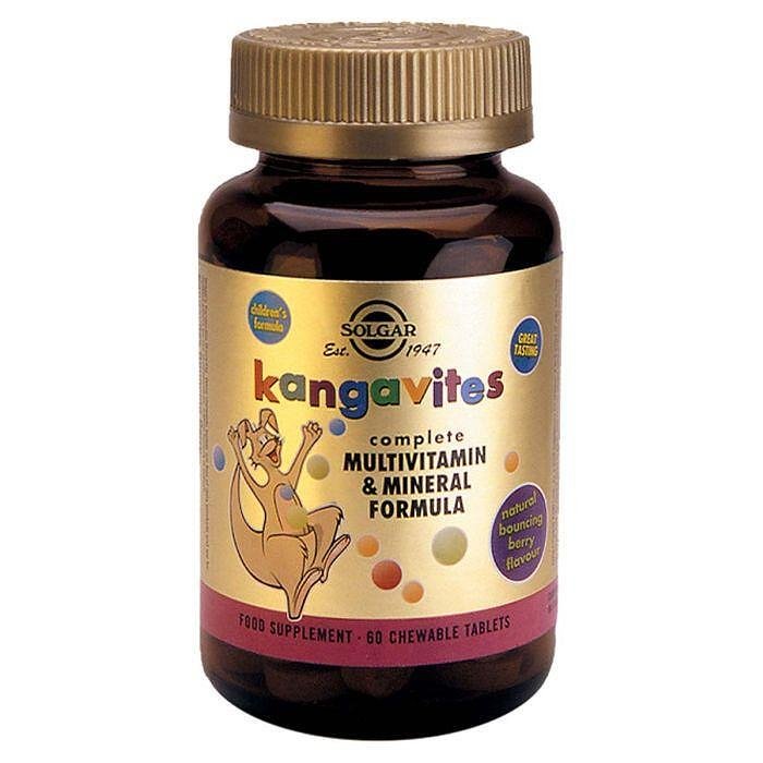 СОЛГАР KANGAVITES FORMULA МУЛТИВИТАМИНИ ЗА ДЕЦА ГОРСКИ ПЛОДОВЕ ДЪВЧАЩИ ТАБЛ. Х 60