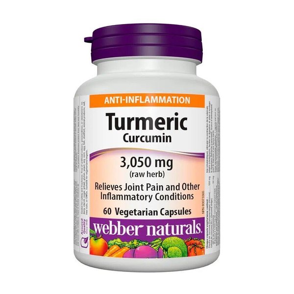 КУРКУМА ТУРМЕРИК КАПС. 600 МГ Х 60 Webber Naturals