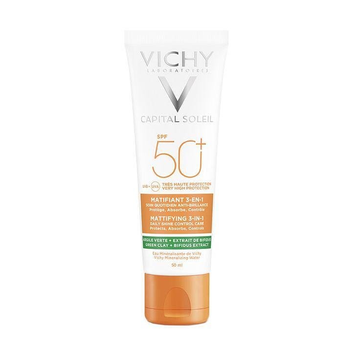 VICHY CAPITAL SOLEIL SPF50+ КРЕМ ЗА ЛИЦЕ 3 В 1 ПРОТИВ НЕСЪВЪРШЕНСТВА 50 МЛ