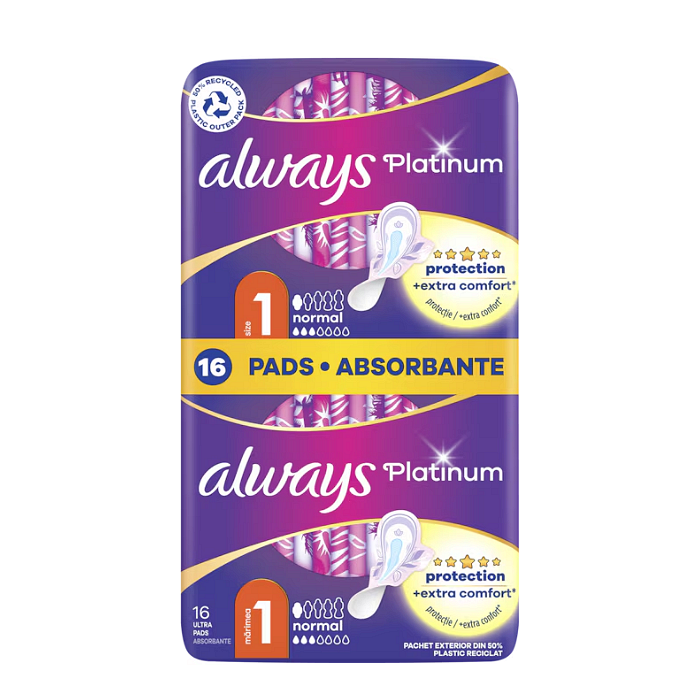ALWAYS ДАМСКИ ПРЕВРЪЗКИ PLATINUM NORMAL ДУО Х 16 БР