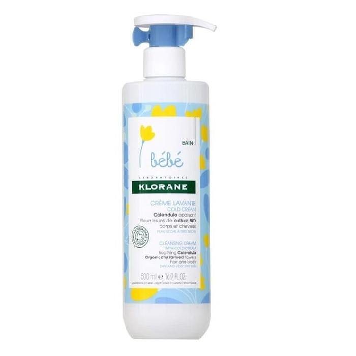 KLORANE БЕБЕ БОГАТ ИЗМИВАЩ КРЕМ С COLD CREAM И НЕВЕН 500 МЛ