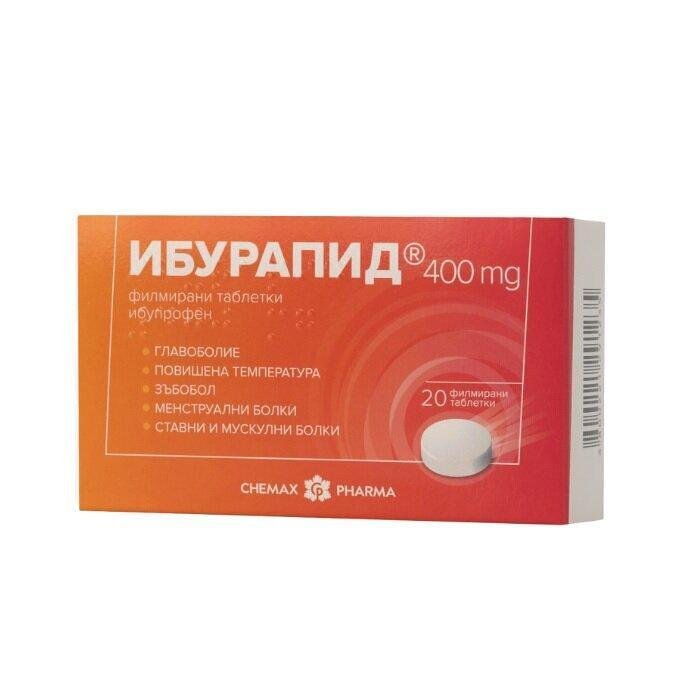 ИБУРАПИД ТАБЛ. 400 МГ Х 20