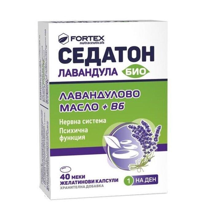 СЕДАТОН ЛАВАНДУЛА МЕКИ ЖЕЛАТИНОВИ КАПС. Х 40 ФОРТЕКС