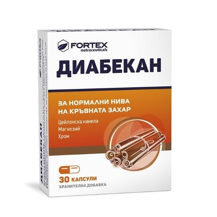 ДИАБЕКАН + MG,CR КАПС. Х 30 (С МАГНЕЗИЙ И ХРОМ) ФОРТЕКС