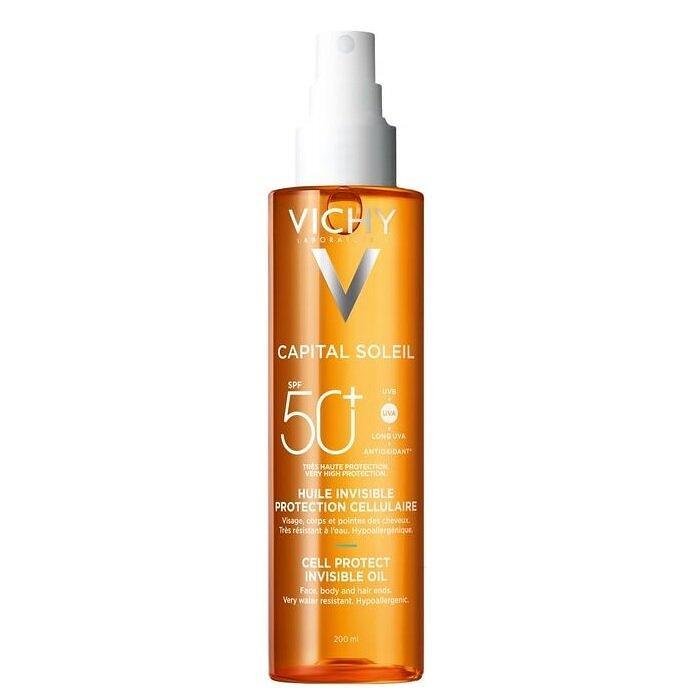 VICHY CAPITAL SOLEIL CELL PROTECT SPF50+ МАСЛО ЗА ЛИЦЕ, ТЯЛО И КОСА 200 МЛ